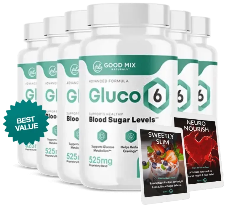 Gluco6 6 Bottles - Best Value Package